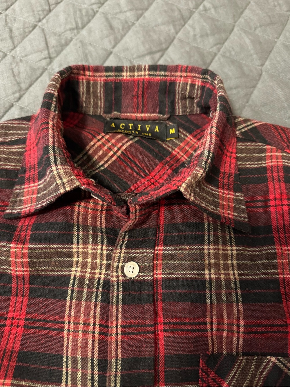 Ativa women’s Red Plaid Flannel Shirt